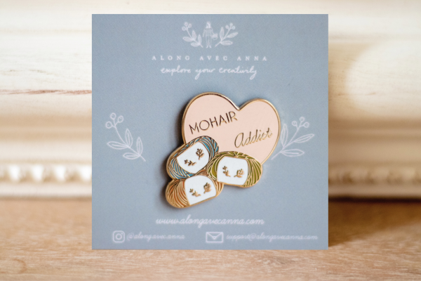 Pin's "Mohair addict"