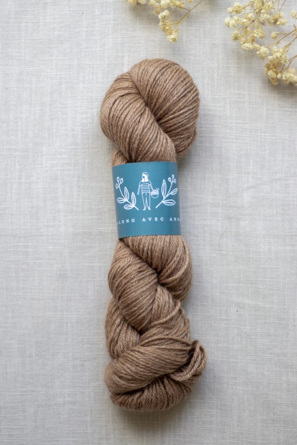 Alpaga/Soie/Cachemire (4ply) - Marron