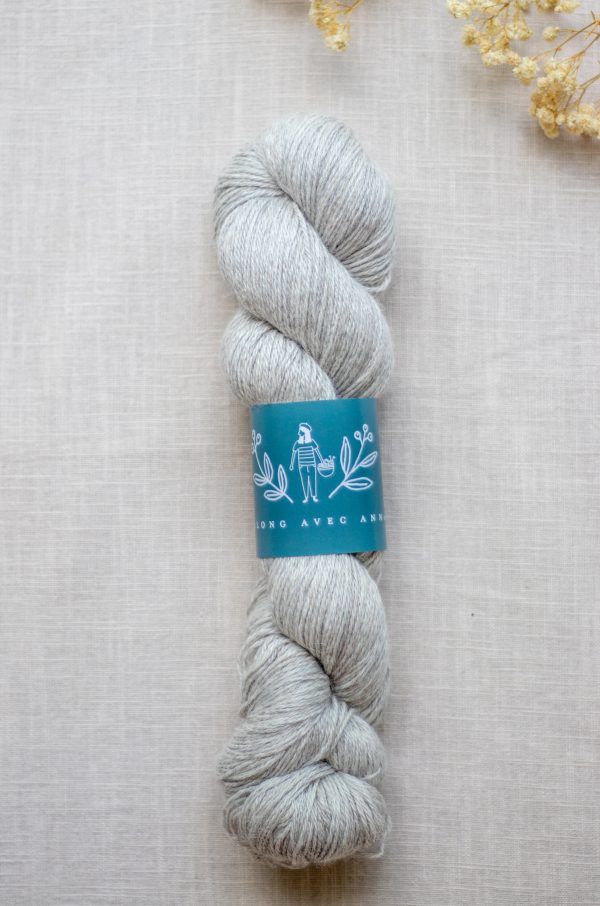 Alpaga/Soie/Cachemire (4ply) - Gris
